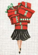 Patti Mann Needlepoint - Red Gift Boxes